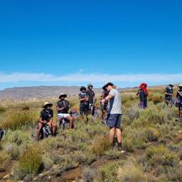 Learning about camera trapping & leopard research